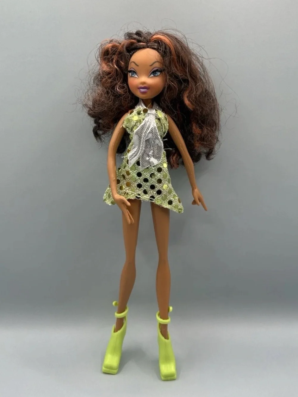 2005 Mattel Winx Club Layla Aisha Singsational Dressed Green Doll AA
